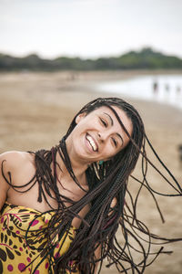 Portrait of smiling young woman