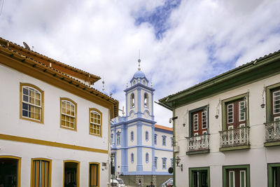 Low angle view of building against sky