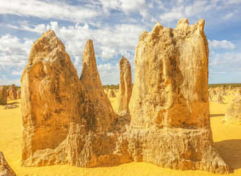 View of rock formations