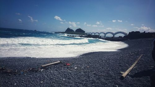 Scenic view of sea against sky