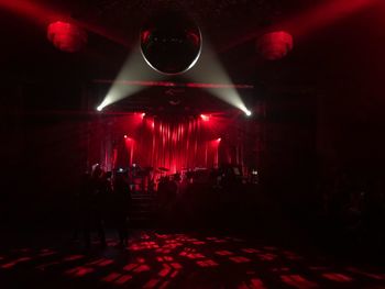 People in illuminated nightclub