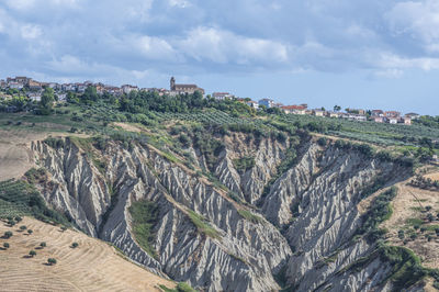 Panorama of atri with its beautiful badlands