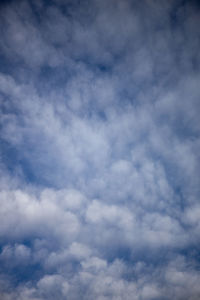 Low angle view of clouds in sky