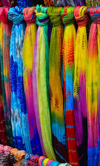 Full frame shot of multi colored candies for sale in market