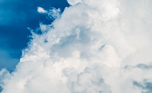 Low angle view of clouds in sky