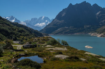 Scenic view of mountains