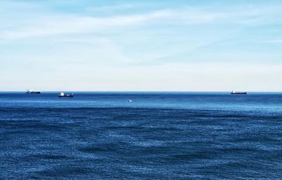 Scenic view of sea against sky