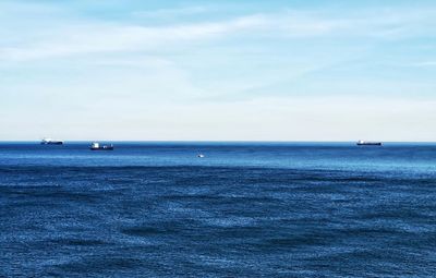Scenic view of sea against sky