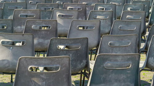 Full frame shot of seats