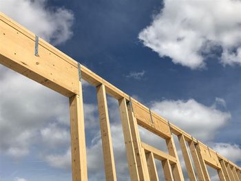 Low angle view of building against sky