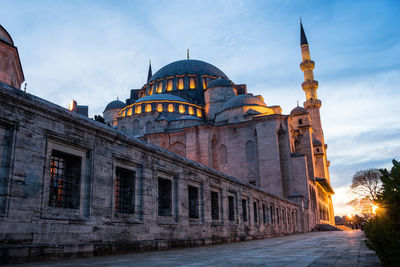 Süleymaniye mosque sunset view, hdr 