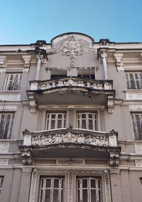 Low angle view of historical building against sky