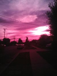 Road at sunset