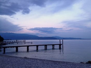 Pier on lake