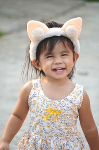 Portrait of smiling girl