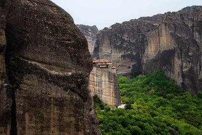 Monastery at the top of a cliff 