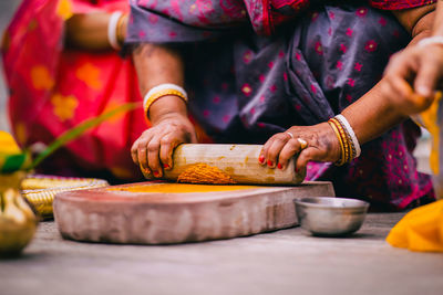 This is the part one of indian the hindu wedding rituals. close-up.