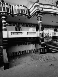 High angle view of buildings at subway station