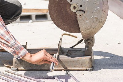 Man working outdoors