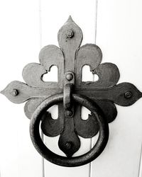 Close-up of ornate door knocker