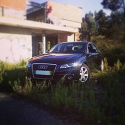 View of car on landscape