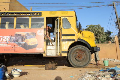 Vehicles on road in city