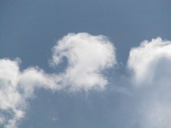 Low angle view of clouds in sky