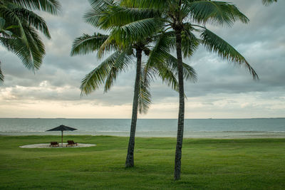 Scenic view of sea against sky