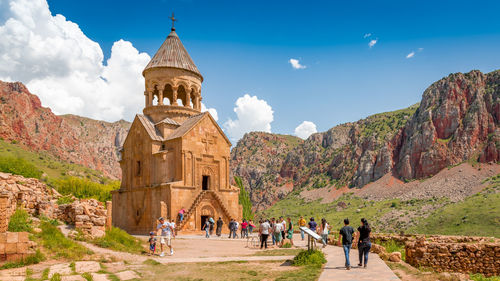 Group of people in temple
