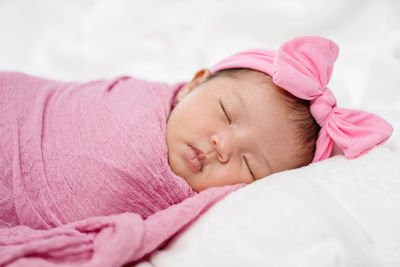 Cute baby sleeping