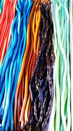 Full frame shot of multi colored fabric