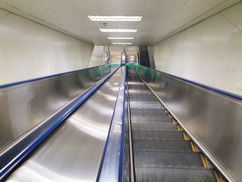 View of escalator