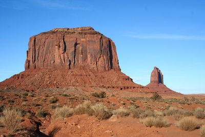 Rock formations in a desert