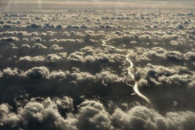 Aerial view of cloudscape