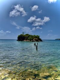 Scenic view of sea against sky