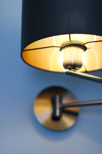 Close-up of illuminated lamp