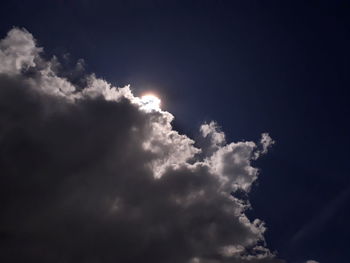 Low angle view of clouds in sky