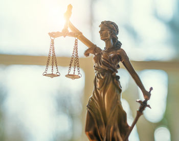 Low angle view of statue