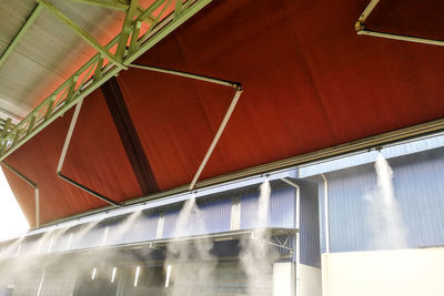 Low angle view of ceiling of building