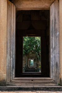 Entrance of historic building