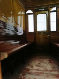 Interior of abandoned building