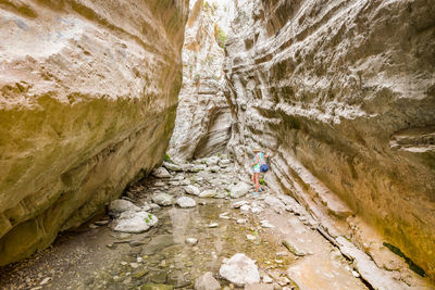 Man standing on rock