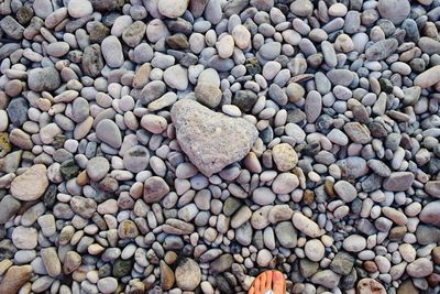Full frame shot of pebbles
