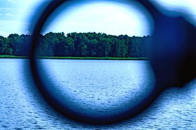 Scenic view of river against sky