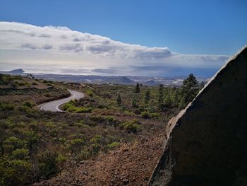 Scenic view of landscape against sky