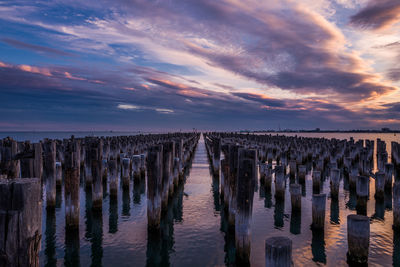 Princess pier under the sunset