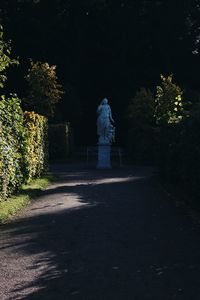 View of statue at cemetery