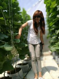 Young woman looking away