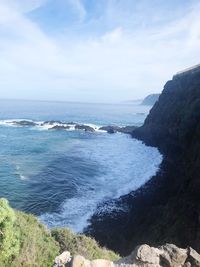 Scenic view of sea against sky