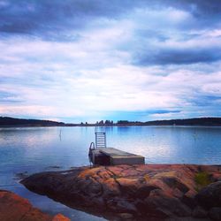 Scenic view of sea against sky